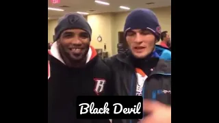 Khabib meets Yoel Romero #khabib