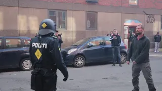 Uroligheder på Nørrebro efter Stram Kurs demonstration breder sig