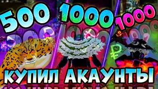 🥶КУПИЛ АКАУНТЫ В РОБЛОКСЕ БЛОКС ФРУТС ЗА🌑100, 1000, и 10000 РУБЛЕЙ $  | Blox Fruits Roblox🤑