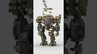 LEGO Mech: Desert Tank Sentinel 🤖 Satisfying Building Animation #shorts #legomech #legomoc