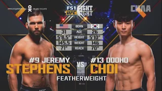 Jeremy Stephens vs Doo Ho Choi Full Fight UFC Fight Night 124 - Ду Хо Чоя vs Джереми Стивенс