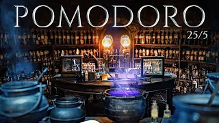 Hogwarts Potions Class 📚 POMODORO Study Session 25/5 - Harry Potter Ambience 📚 Focus, Relax & Study