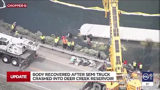 Semi driver found dead after crashing into Deer Creek Reservoir