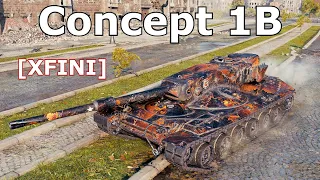 World of Tanks Concept 1B - 4 Kills  11K Damage | Tier IX Premium