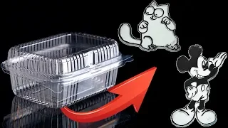 Do not throw away plastic containers, you can make interesting crafts out of them.