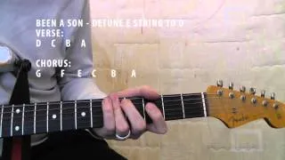 How to play Been a Son by Nirvana on Guitar