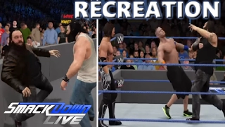 WWE 2K17 RECREATION: JOHN CENA VS AJ STYLES VS BRAY WYATT | SMACKDOWN 14/02/17 HIGHLIGHTS
