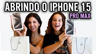 ABRINDO MEU IPHONE 15 PRO MAX - UNBOXING