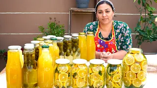 Homemade Drink Lemonade - Lemon Pickle - Lemon Cookies - Feijoa Drink