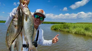 This is Key to Specks in Louisiana Marsh!