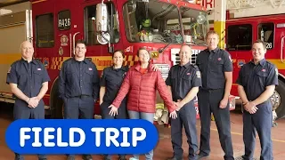 Let's Visit The Fire Station | Caitie's Classroom | Safety Education For Kids