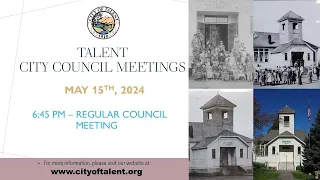 City Council Regular Meeting, May 15, 2024