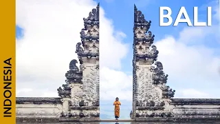 BALI, Indonesia: an active volcano and the most famous temple 😮