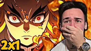 WHY DID I DO THIS.. DEMON SLAYER - SEASON 2: Episode 1 (REACTION)