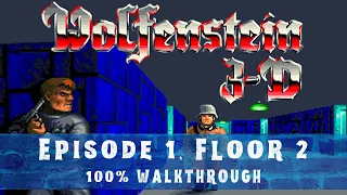 Wolfenstein 3D (100%) Walkthrough (E1F2)