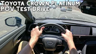 2023 Toyota Crown Platinum HybridMAX POV Test Drive