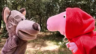 Caperucita Roja Pig y el Lobo Feroz en Español Juguetes | Cuento y Canciones La Casa de mi Abuela