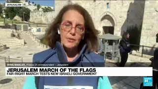 Far-right Jerusalem march tests new Israeli government