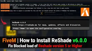 FiveM | How to Install ReShade v6.0.0 | Fix FiveM Blocked load of Reshade version 5 or Higher