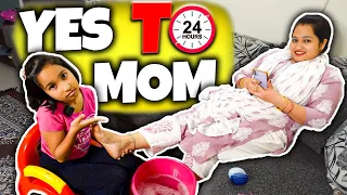 Yes to mom for 24 hours challenge | #LearnWithPari