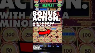 $25 BET BONUS ACTION TRIGGERS THIS MINOR JACKPOT HANDPAY ON THIS VEGAS SLOTMACHINE!!! #vegas #fyp