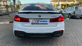 BMW 540i full valvetronic exhaust | Downpipe exhaust sound