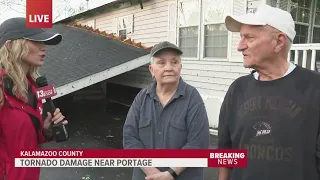 Couple at Portage mobile home park hit by tornado share harrowing experience