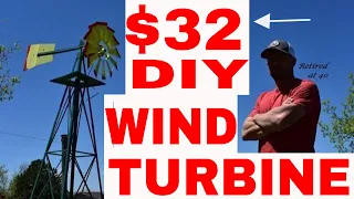 DIY Homemade Wind Turbine for $32!!!💰