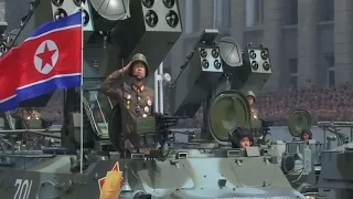 Parade of military equipment was held in North Korea