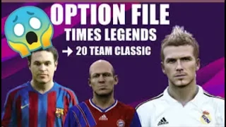 Download Patch Option File 20 Teams Classic Legend PES 2020 For Pc And PS4|تحميل باتش الأساطير pes20