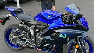 Yoshimura R-77 Full exhaust on My 2022 Yamaha YZF-R7 (Sound Check)