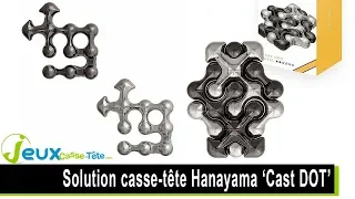 Solution casse-tête en métal hanayama cast dot