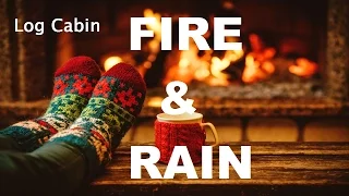 Sleep White Noise Rain Sounds & Crackling Fire Sleep Sounds (Sleepy sounds)