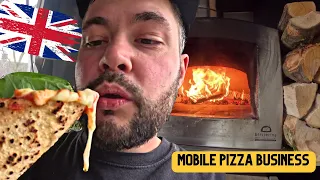 A day in the life of a British Pizzaiolo 🇬🇧 My wood fired pizza business 🍕🔥Mobile Trailer/Food Truck