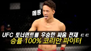 UFC 토너먼트를 우승한 승률 100% 한국인 싸움 천재 박현성 !! 올 피니시로 UFC 입성 ㄷㄷ