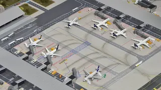 Mega Airport Episode 2/5 4K (build Ternimal C) by @airportsforscale