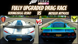 FH4 - KOENIGSEGG JESKO vs MOSLER MT900S | (Fully Upgraded) Drag Race