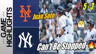 Yankees vs Mets [Yankees Win 3 Home Runs & 2 Run HR] Juan Soto Can't Be Stopped | Yankees Go !