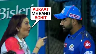 Nita Ambani scolded Rohit Sharma when he refused to shake hands at Wankhede after losing MIvsRR IPL