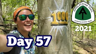 Day 57 | The Virginia Rollercoaster & MILE 1,000! | Appalachian Trail 2021