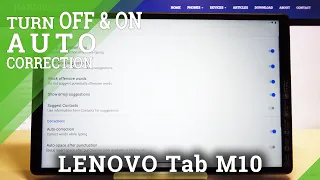 How to Manage Dictionary Feature in Lenovo Tab M10 – Enable / Disable Auto Correction