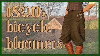 1890s Bicycle Bloomers: FREE PATTERN MAKE & REVIEW