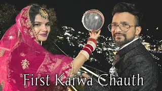 First karwa chauth after marriage Vlog 2022 || newly married couple vlog