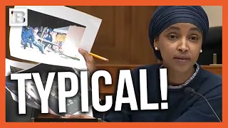 Ilhan Omar Rages over October 7 Atrocity Footage Being Played Outside of UCLA Anti-Israel Encampment