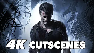 Uncharted 4  ALL CUTSCENES [4K]