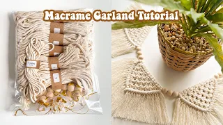 Macrame Garland TUTORIAL | DIY macrame boho chic style wall hanging | STEP BY STEP | WeaveyStudio