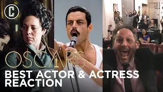 Oscars Live Reaction to Best Actor Rami Malek and Best Actress Olivia Coleman Winning