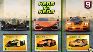 Asphalt 9 | Lotus E-R9 vs Revuelto vs F1 LM | Head to Head Comparison