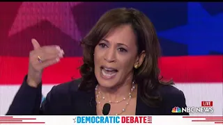 WATCH: Harris says she'd be a president who better used her microphone s| 2019 Democratic Debates