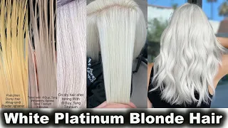 How to get WHITE PLATINUM BLONDE Hair